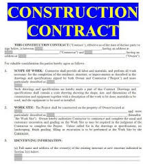 All Contracts In 1 Place Contrat De Construction Construction Contrat
