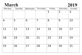 Calendar March 2019 Calendar With Holidays And Events 2019 Calendar Calendar March Calendar