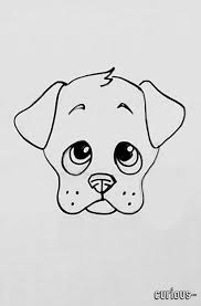 It's so cute, it's kawaii!baby chick: Drawing A Cute Cartoon Puppy Face Puppy Cartoon Puppy Drawing Puppy Face