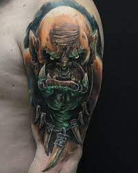 30 World Of Warcraft Tattoos The Body Is A Canvas Biomechanical Tattoo Warcraft Tattoo Shoulder Tattoo Design