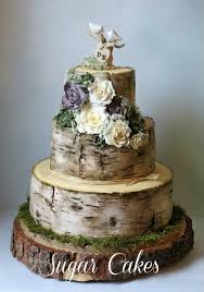 Birch Tree Wedding Cake Tutorial Birch Tree Wedding Cake With Handmade Succulents Roses Wood Wedding Cakes Wedding Cake Tree Birch Wedding Cakes