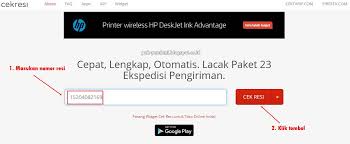 Pada pelacakan kiriman masukan nomer resi Cara Cek Resi Semua Jasa Pengiriman Blog Pak Pandani