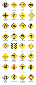 Black And Yellow Traffic Sign Meaning Traffic Warning Signs Image In 2020 Traffic Warning Signs All Traffic Signs Driving Signs