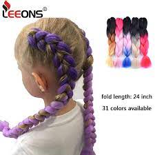 Leeons 24 Inch Jumbo Box Braids Xpression Kanekalon Braiding Hair Best Synthetic False Fake Hair 32 Colors Rainbow Braiding Hair Aliexpress Fake Hair Braids Kanekalon Braiding Hair Fake Hair