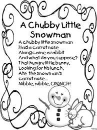 First Grade Wow There S Snow Time Like Winter Preschool Songs Kids Poems Kindergarten Poems