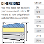 ER32 Collet dimensions from clebitco.com