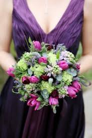 Using seasonal wedding flowers on your big day is always a great idea. Jacaranda Bridal Bouquets Gallery