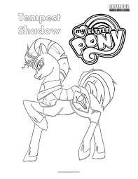 You have the ability to customize the pages to the specifications of the person coloring and you can resize if necessary. Tempest Shadow My Little Pony Coloring Page Super Fun Book Pages Rainbow Dash Thespacebetweenfeaturefilm