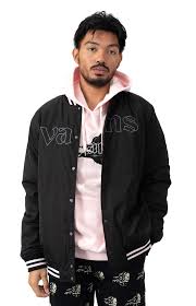 Cool angle of a classic sixer moment. Vans Sixty Sixers Varsity Jacket Black Mltd In 2021 Jackets Varsity Jacket Mens Jackets
