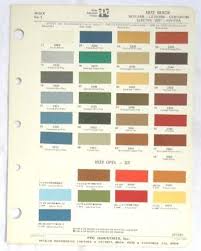 find 1972 buick ppg color paint chip chart all models