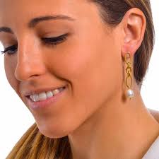 Pearl Chain Earrings