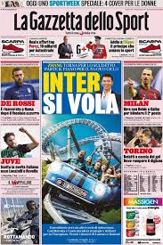 In porta ci sono buffon, donnarumma e perin, per la fascia sinistra calabria, spinazzola e de sciglio in difesa; La Gazzetta Dello Sport Prima Pagina 10 Aprile 2021