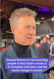 Edward Norton Discusses Bob Dylan's Cultural Impact