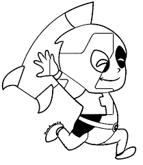 Deadpool is the story of wade wilson, who adopts the alter ego deadpool after a rogue experiment that leaves him with accelerated healing powers.and a dark, twisted sense of humor. Chibi Deadpool Coloring Pages Coloring4free Coloring4free Com