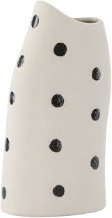 Vase en grès ernst (blanc et noir)