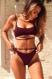 Definitely for smaller chested women. Two Piece Swimsuits High Waisted Cute 2 Piece Bathing Suit Shop Bikinishe