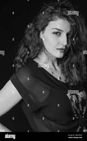 Teasing girl Black and White Stock Photos & Images