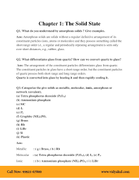 Download The Free Pdf Of Chemistry Class 12 Ncert Solutions Chapter 1 Solid State And Start Your Preparation With Vidyakul Chemistry Chapter Solutions
