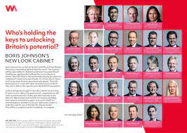 Boris johnson carried out the first significant reshuffle of his majority government on 13 february 2020. Reshuffle 2020 Wall Chart Of The New Cabinet Wa Communications