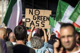 The 'green pass', available from 1 july, will serve as proof that the individual has been vaccinated against covid. Italians Protest Against New Covid 19 Pass Europe News Top Stories The Straits Times