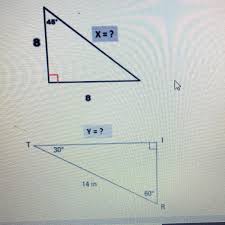 Note that the height forms a right angle with the. Find The Measure Of The Missing Sides In Each Special Right Triangle Simplest Radical Form Brainly Com