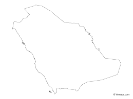 Outline Map Of Saudi Arabia Free Vector Maps Map Vector Vector Free Map