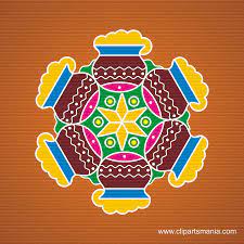 Pot rangoli pongal kolam design: Pongal Pulli Kolam Designs 30 Best Pongal Rangoli Kolam And Pongal Muggulu Designs Kolam Past Days Pongal Kolams Rangoli Designs Were Attracted Coarse Rice Flour So The Ants Would Not