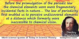 As a professor, mendeleyev taught first at the st. Dmitry Ivanovich Mendeleev Quotes 9 Science Quotes Dictionary Of Science Quotations And Scientist Quotes