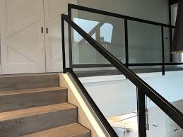 Interior Glass Stair Railing Zwart Glas Huis Ideeen Trappen