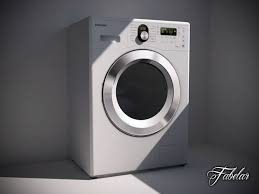 Washing Machine 3d Model Max Obj 3ds Fbx C4d Dae 2 Washing Machine 3d Model Laundry Washing Machine