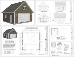 For a total area of 576 sq. G514 24 X 24 X 9 Loft Garage Plans In Pdf And Dwg In 2021 Garage Design Plans Garage Plans Garage Plans With Loft