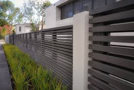 Louvre Slat Fences With Sizing 3882 X 2623 Modern Fence Design Fence Design Modern Fence