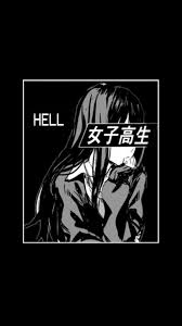Aesthetic Anime Photography Dark Wallpaper Black And White Wallpaper Gabi 0101 Vaporwave Wallpaper Anime Wallpaper Dark Wallpaper