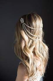 Pearl Bridal Hair Chain Vintage Style Bridal Hair Wrap Etsy Hair Accessories Pearl Bridal Hair Chain Hair Chains