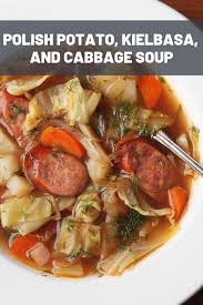 Polish Potato Kielbasa And Cabbage Soup Kapusniak Recipe Recipe Sauerkraut Soup Food Kielbasa And Cabbage