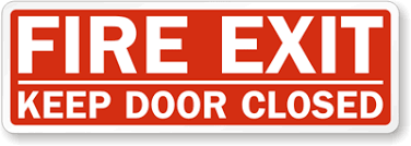 Check spelling or type a new query. Fire Exit Keep Door Closed Label Sku Lb 0901