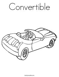 Drawings cool coloring pages sports coloring pages race car coloring pages car lover digi stamps pop art coloring pages drawing for kids convertible. Convertible Coloring Page Twisty Noodle