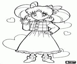 Sailor moon is a series of manga productions that feature a group of magical teenage girls. Sailor Chibi Moon Chibiusa Coloring Page Printable Game