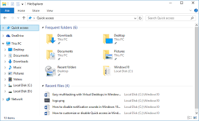 How To Clear Frequent Folders And Recent Files History From Quick Access In  Windows 10 - Simplehow