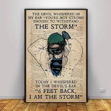 *prints do not come framed* this print is available in three standard. Nurse I Whispered 6 Feet Back I Am The Storm Poster