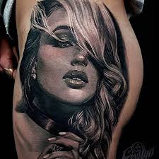Black And Grey Realism Leg Sleeve Tattoo Female Portrait Artist Artanes Tattoo Follow Skingiants For Daily Tattoos Sharing Only The Best Tattoos Artists On Female Portrait Portrait Portrait Artist