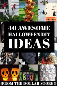 Dollar Store Halloween Decoration Ideas High End Look On The Cheap In 2020 Dollar Store Halloween Decorations Diy Halloween Decorations Dollar Tree Halloween