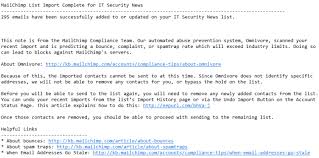 I use mailchimp for bulk emailing. How To Fix The Mailchimp Omnivore Warning Once And For All