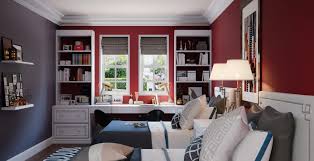 Red wall in living room. Accent Walls That Pop Painting Masters