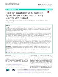 pdf feasibility acceptability and adaption of dignity