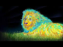 The Court Of The Crimson King King Crimson Lion Art Lion Canvas Colorful Lion