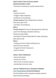 Kami menyediakan pakej percutian di sabah, especially kota kinabalu dan kundasang. Percutian Budget Sabah Posts Facebook