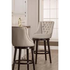 Hillsdale Furniture Halbrooke 24 In Chocolate And Cream Swivel Counter Stool 5993 826 The Home Depot In 2020 Comfy Bar Stools Bar Stools With Backs Swivel Bar Stools