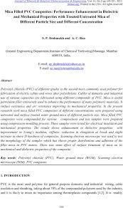 Cover letter for journals example. Mica Filled Pvc Composites Performance Enhancement In Dielectric And Mechanical Properties With Treated Untreated Mica Of Different Particle Size And Different Concentration
