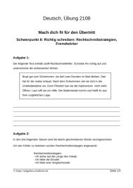Lesetest klasse 4 pdf : Ubertritt Ubungsaufgaben Fur Probeunterricht Deutsch 4 Klasse